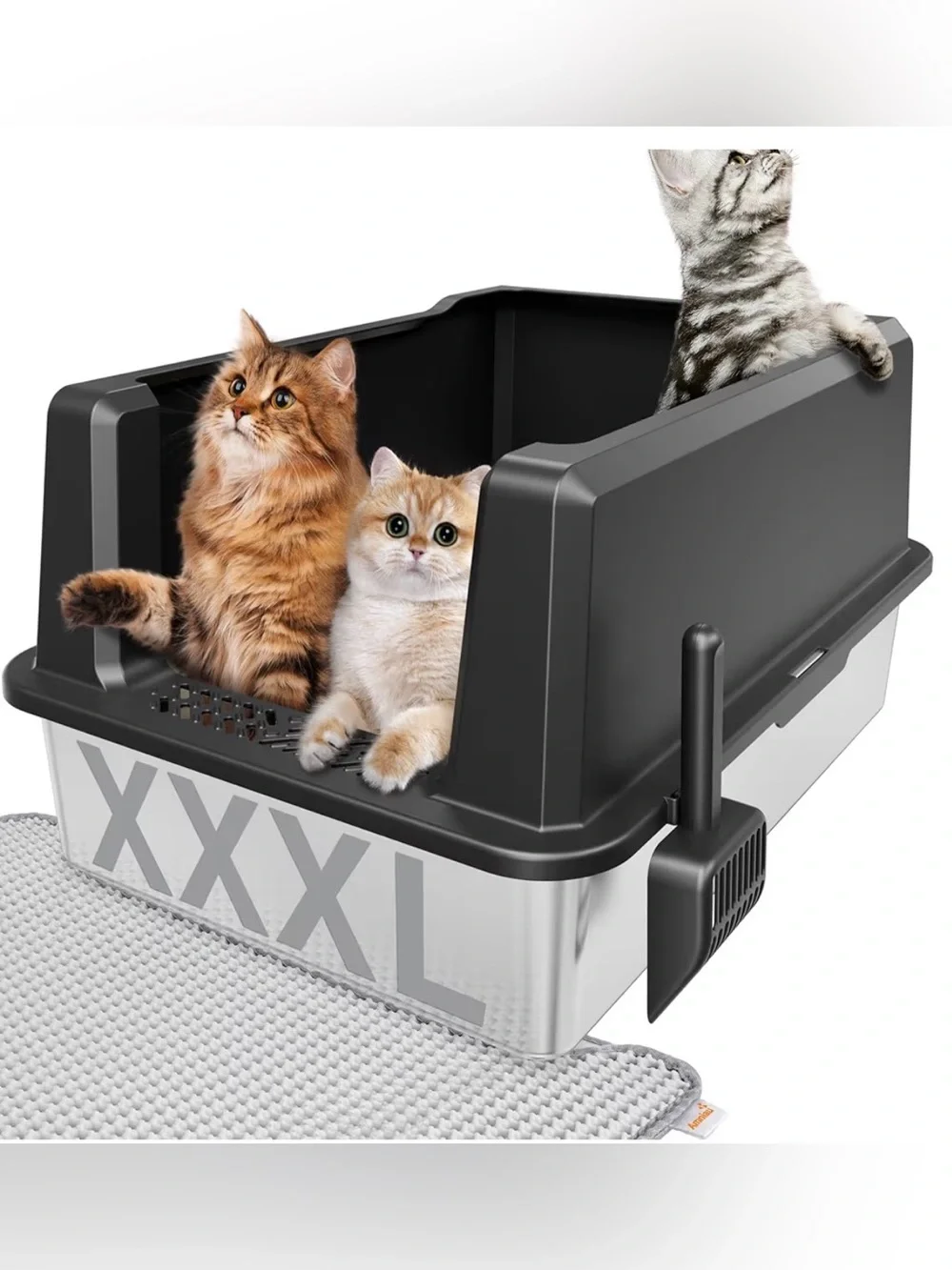 XXXL Stainless steel Cat Litter